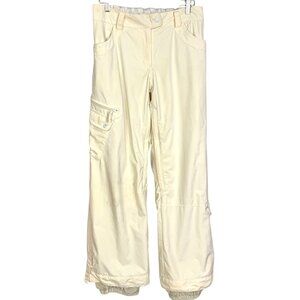 Womens White Ripzone Insulated Powder Room Snowboard Ski Pants M Waterproof